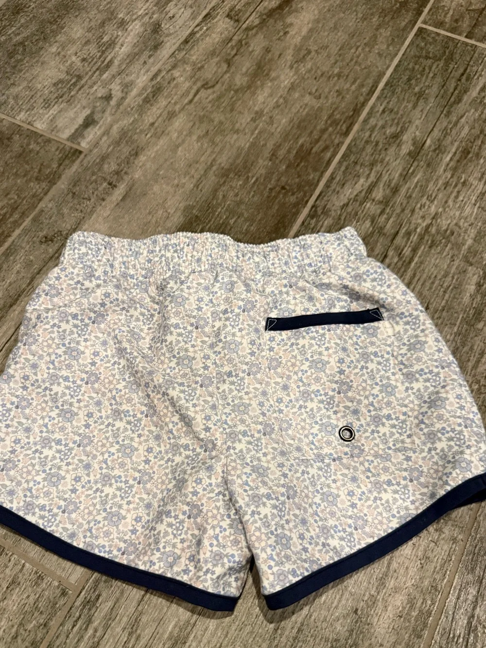 Minnow Toddler Swim Trunks with Floral Print - 5/6T